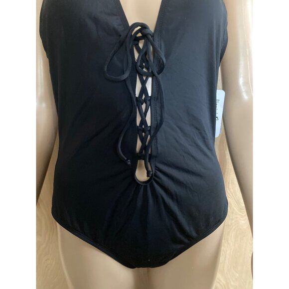 Dippin' Daisy's Black One-Piece Swimsuit Sz L New with Tags - Picture 5 of 12